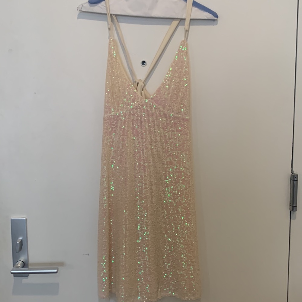 HP 🎉 Free People Gold Rush Mini Dress - Picture 5 of 7